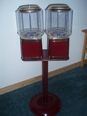 New ** ** double head bulk candy/gumball vending machine