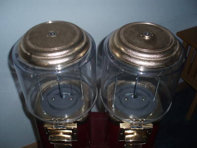 New ** ** double head bulk candy/gumball vending machine