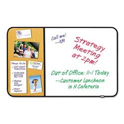 New self-stick cork bulletin & dry erase board, 36 x...