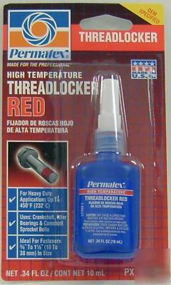 Permatex high temperature threadlocker red 27200 1 pack