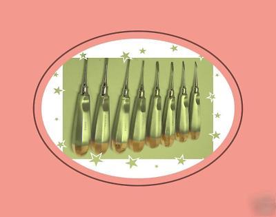 8 set delux elevators luxator adult dental german ss