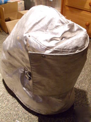 Aluminized proximity fire fighter's hood helmet w visor