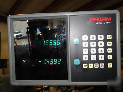 Bridgeport mill milling 2HP dro 3AXIS feeds kurt draw 