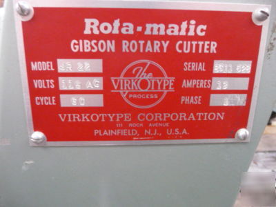Business card slitter by virkotype, model jr 22 