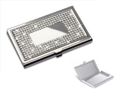 Diamante business card case - credit cards holder