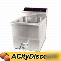 13LB single tank electric counter deep fryer w/ faucet