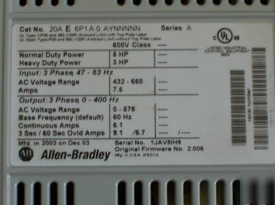 Allen bradley power flex 70 excellant condition