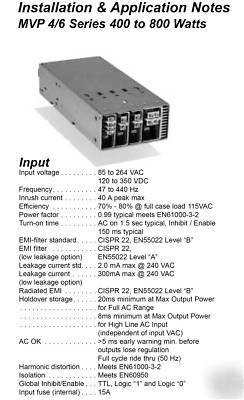 Astec mvp series, 600W power supply with 3-outputs