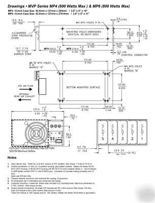 Astec mvp series, 600W power supply with 3-outputs