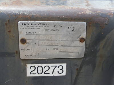Ffc LAF3566-0022 preparator skid steer rake attachment