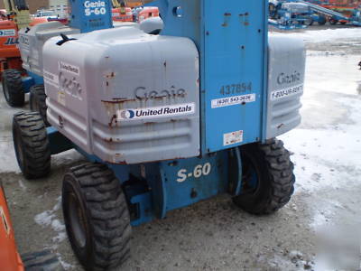 Genie s-60 boom 60-64FT stick 4WD 