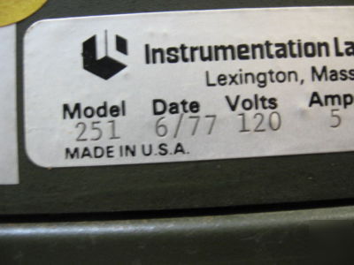 Instramentation lab aa/ae spectrophotometer model: 251