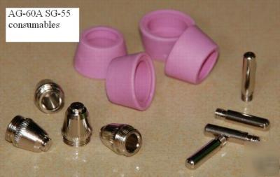 Sg-55 ag-60A consumable for plasma cutter 50/60A 90PCS