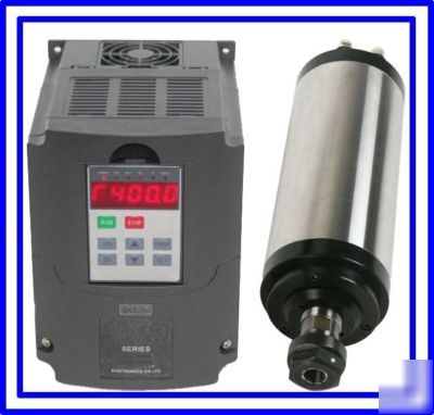 Water-coole motor spindle 0.8KW and matching inverter g