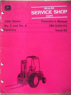 John deere 2 4 forklift 1020 1520 2020 2030 ops manual