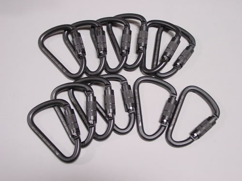 New 12 fusion aztec carabiners steel auto lock 45KN 