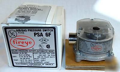 New fireye psa 12F air/gas pressure switch 2-12