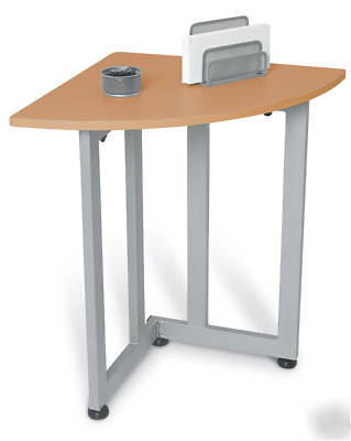 New ofm quarter round table/telephone stand - in box