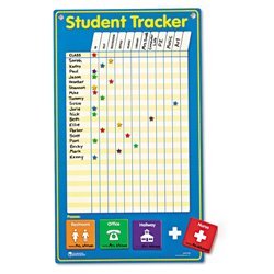 New student tracker board, magnetic, wet erase, 14 x 24