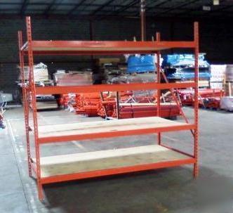 Pallet rack shelving boltless widespan medium duty 4X8
