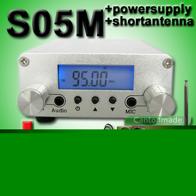 05M pll 87-108MHZ fm transmitter broadcast stereo mic