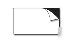 100 pcs adhesive business card magnet, peel and stick 