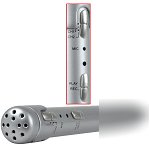 2-channel digital voice recorder ballpoint pen (silver)
