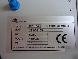 Al systeme mdc yeast cellanalyzer with md 100 diluter