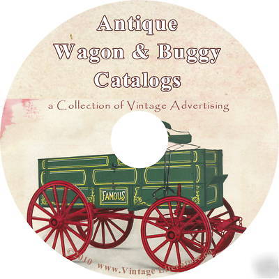 Antique farm wagon & buggy {4} catalogs on cd