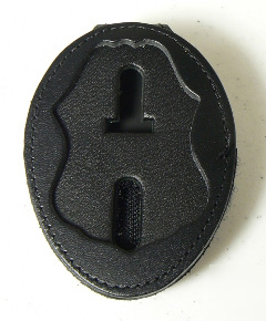 Cbp leather clip-on belt shield holder - teardrop shape
