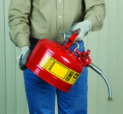 Justrite 7250330 5 gallon type 2 blue safety can 