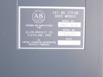 Plc 5 rack with modules