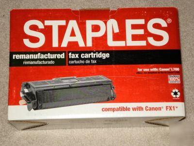 Staples fax cartridge FX1 compatable w/ canon
