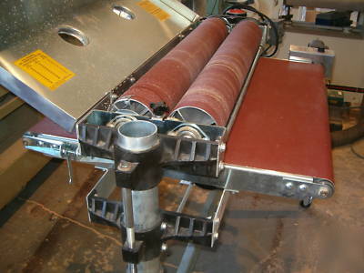 Supermax 37 x 2 drum sander, 600 + feet paper, ship