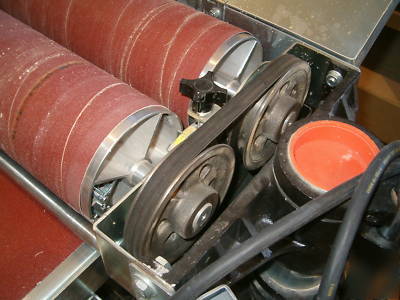 Supermax 37 x 2 drum sander, 600 + feet paper, ship
