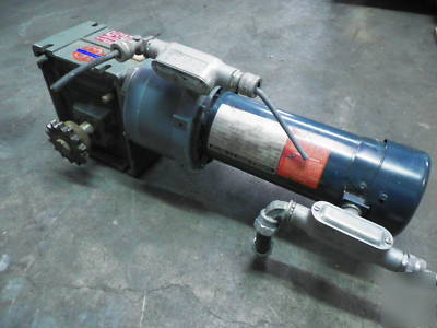Torqube gear drive w/ reliance motor boston gear break