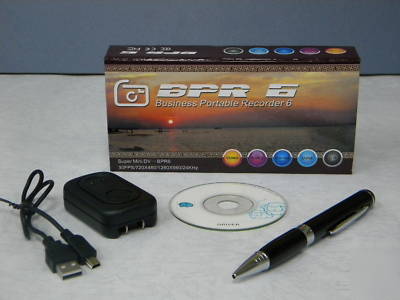 Video, voice recorder, digital camera in slim ball pen 