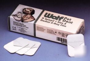 Wolf x-ray petdent veterinary dental film, 2500/cs