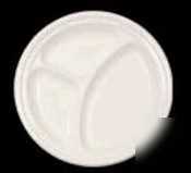 Plate foam 9 inch laminated 3 compartment 500