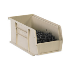 Shoplet select ivory plastic stack hang bin boxes 11
