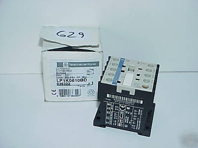 Telemecanique LP1K0610BD contactor, 6A, 3POLE, 24VDC