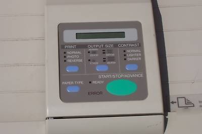 Varitronics proimage thermal poster printer with paper