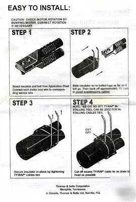 T&b motor stud insulator 350MCM to 500MCM