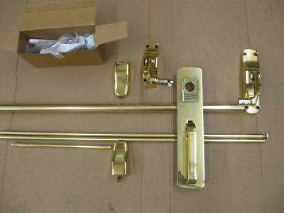 Von duprin 8827 dt polished brass with outside trim