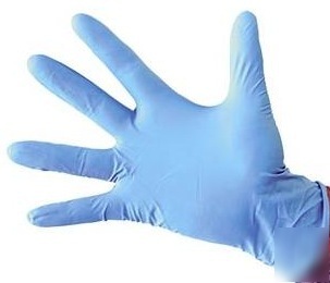 100 nitrile exam gloves, latex & powder free - medium