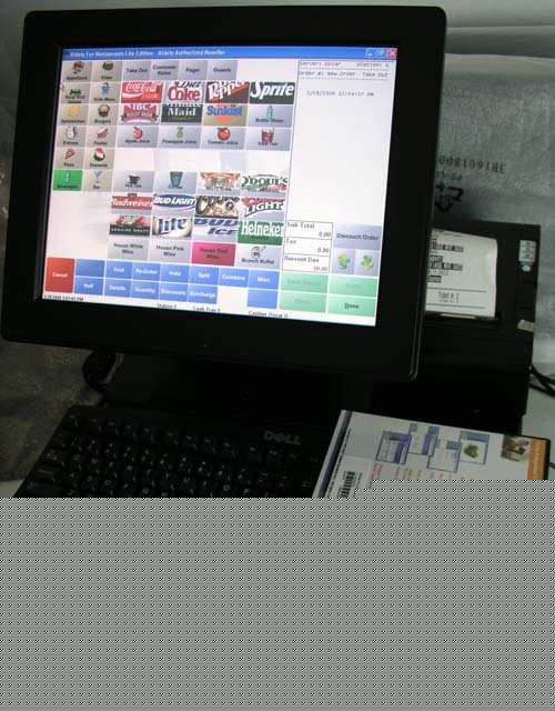 * 2 restaurant pizza delivery touch computer pos system