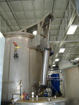 820 gal lee industries s/s tank with jacket, coils 
