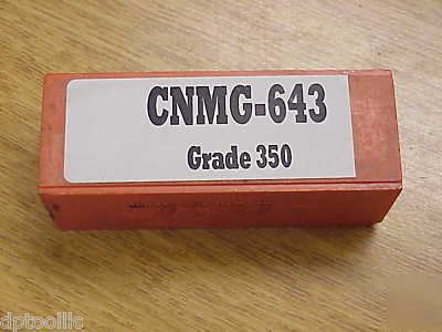 Cnmg-643 grade 350 carbide inserts carboloy usa