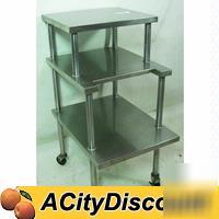 Commercial kitchen stainless 3 tier equipment stand