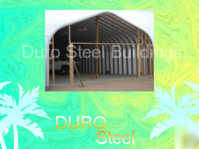 Duro steel garage building 25X50X16 metal kit buildings